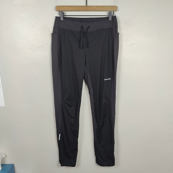 Patagonia Wind Shield Pants Womens Medium Black Performance Gorpcore Outdoors - Picture 2 of 11